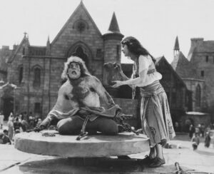 Lon Chaney and Patsy Ruth Miller in Hunchback of Notre Dame, 1923