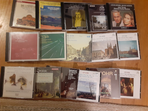 My collection of Spohr CDs