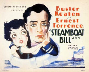 Poster for Buster Keaton and Ernest Torrence in Steamboat Bill, Jr.